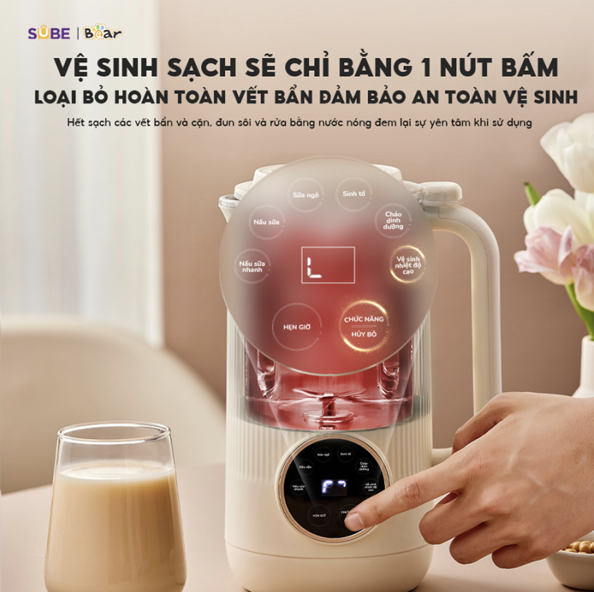 máy làm sữa hạt bear