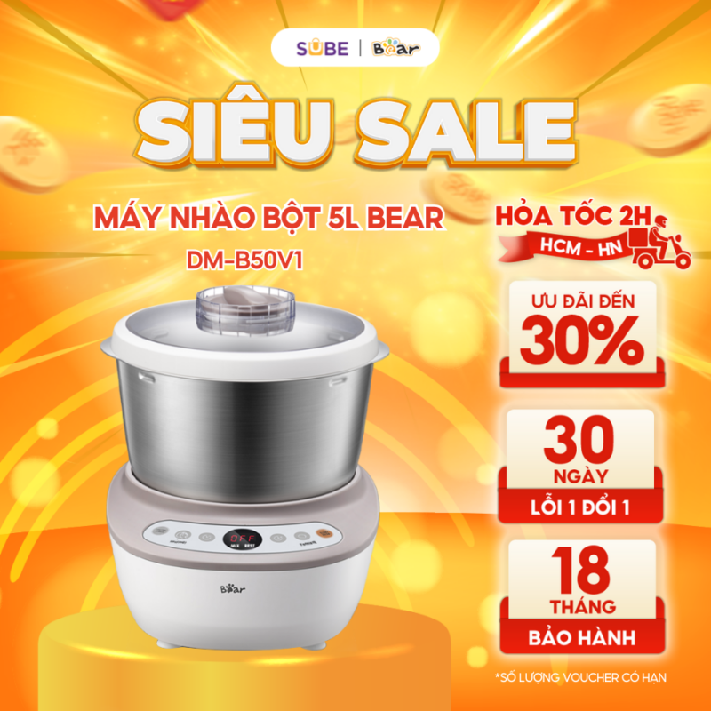 Máy trộn bột Bear 5L DM-B50V1 (HMJ-A50B1)