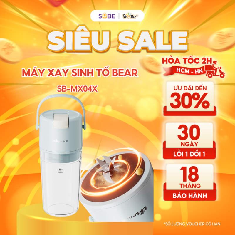 Máy xay sinh tố Bear SB-MX04X