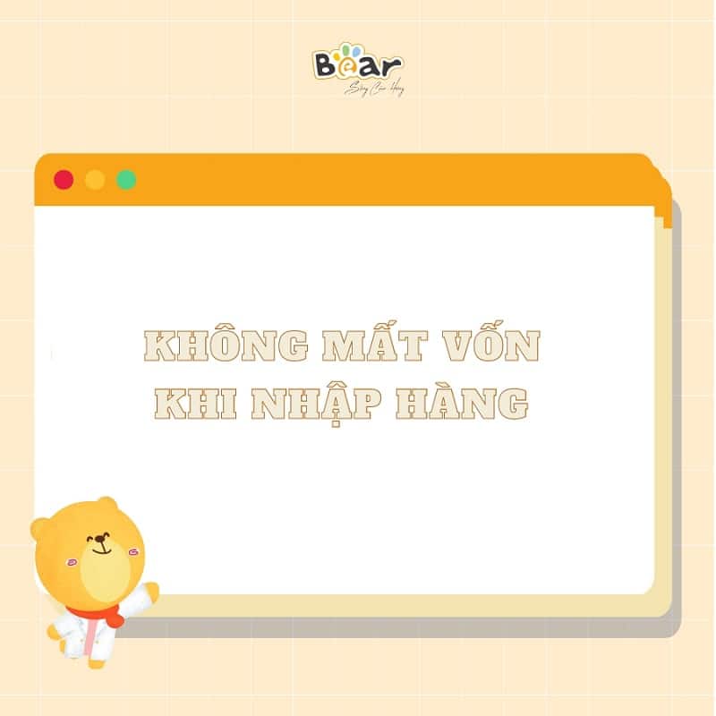 Cộng tác viên bán đồ gia dụng thông minh Bear không mất vốn khi nhập hàng