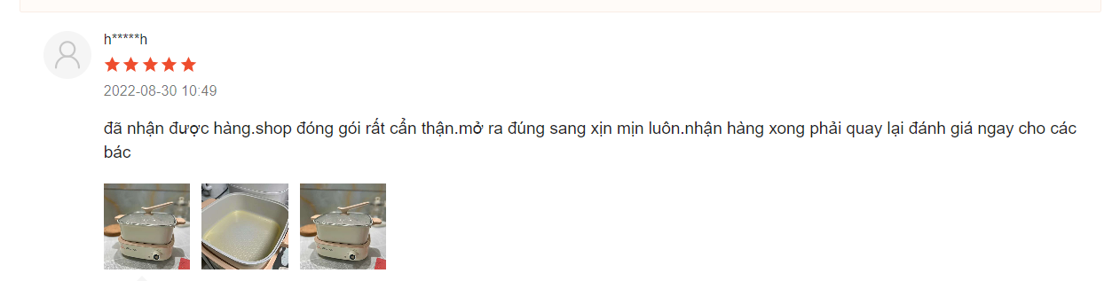 Nồi lẩu Bear 4L dễ dàng vệ sinh nhờ lớp chống dính siêu xịn