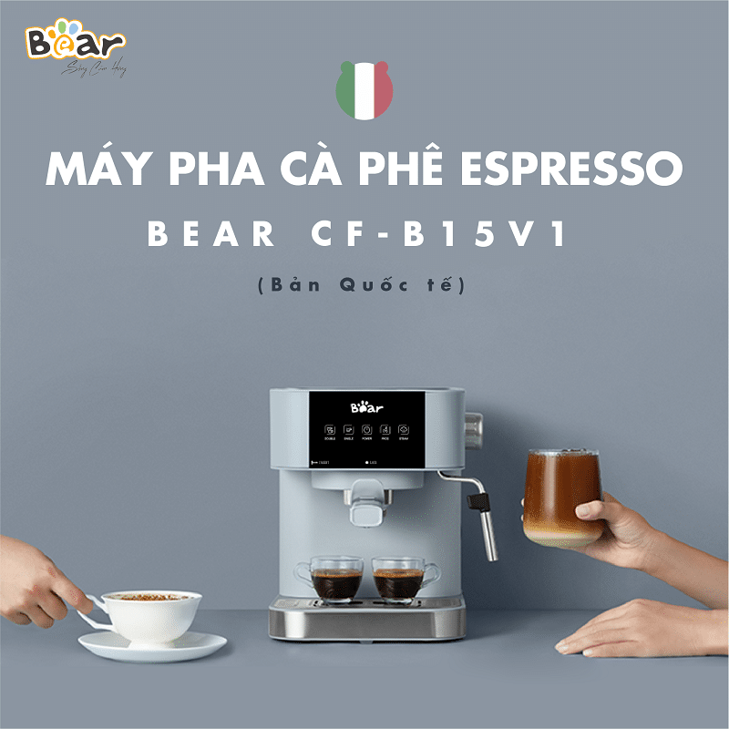 Máy pha cà phê espresso tự động Bear CF-B15V1