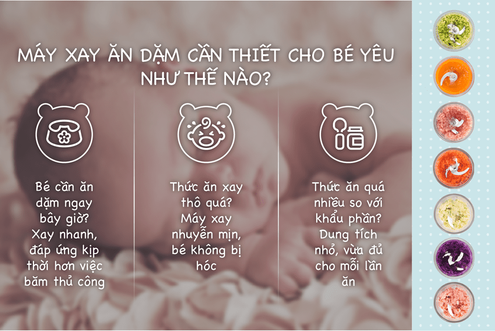 Công dụng của Máy xay ăn dặm Bear 0.3L GR-B03V2