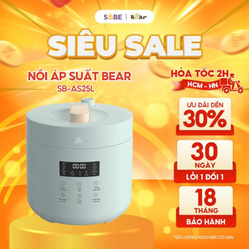 Nồi áp suất Bear 2.5L SB-AS25L