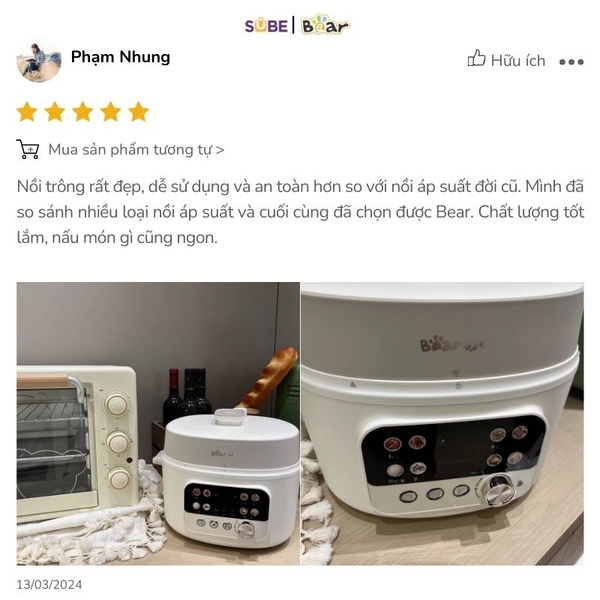 Nồi áp suất Bear 4L