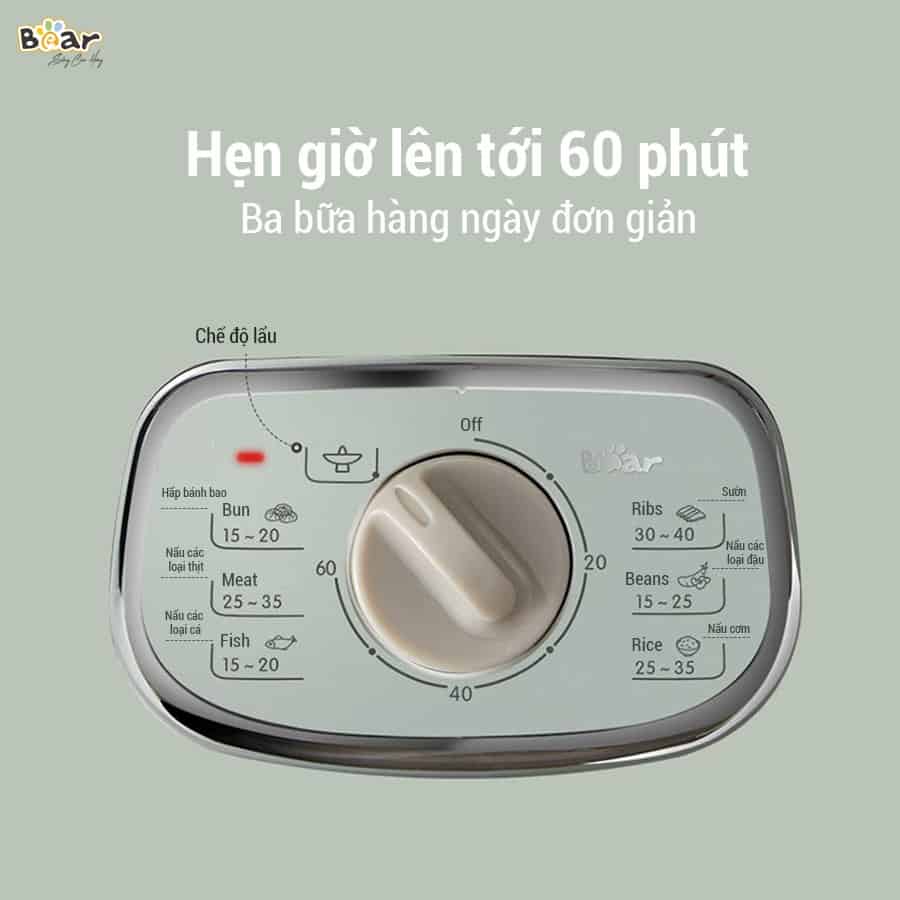 Hướng dẫn sử dụng nồi hấp và lẩu điện đa năng Bear DZG-D08G5