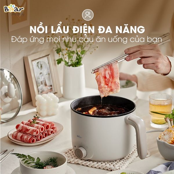 Nồi lẩu mini Bear 1.2L