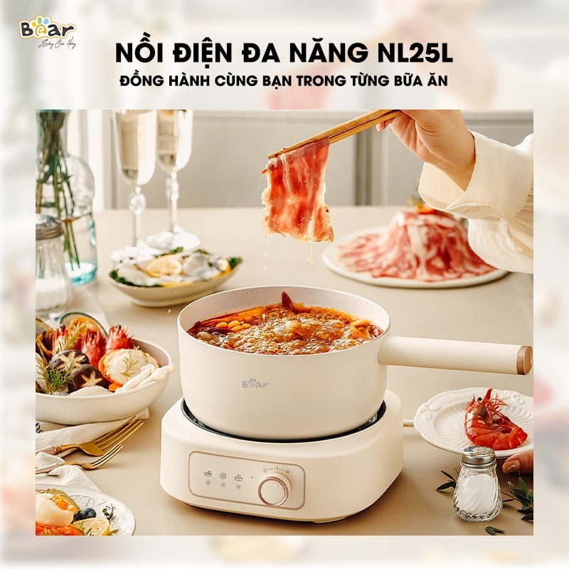 Nồi lẩu mini Bear 2.5L NL25L