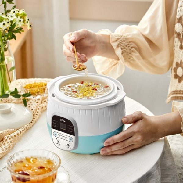 Bộ phụ kiện của nồi nấu cháo chậm Bear 0.8L SUBE001