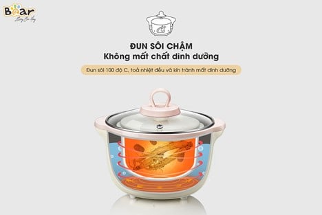 Lưu ý khi sử dụng Nồi nấu chậm Bear 1,6L - SUBE002