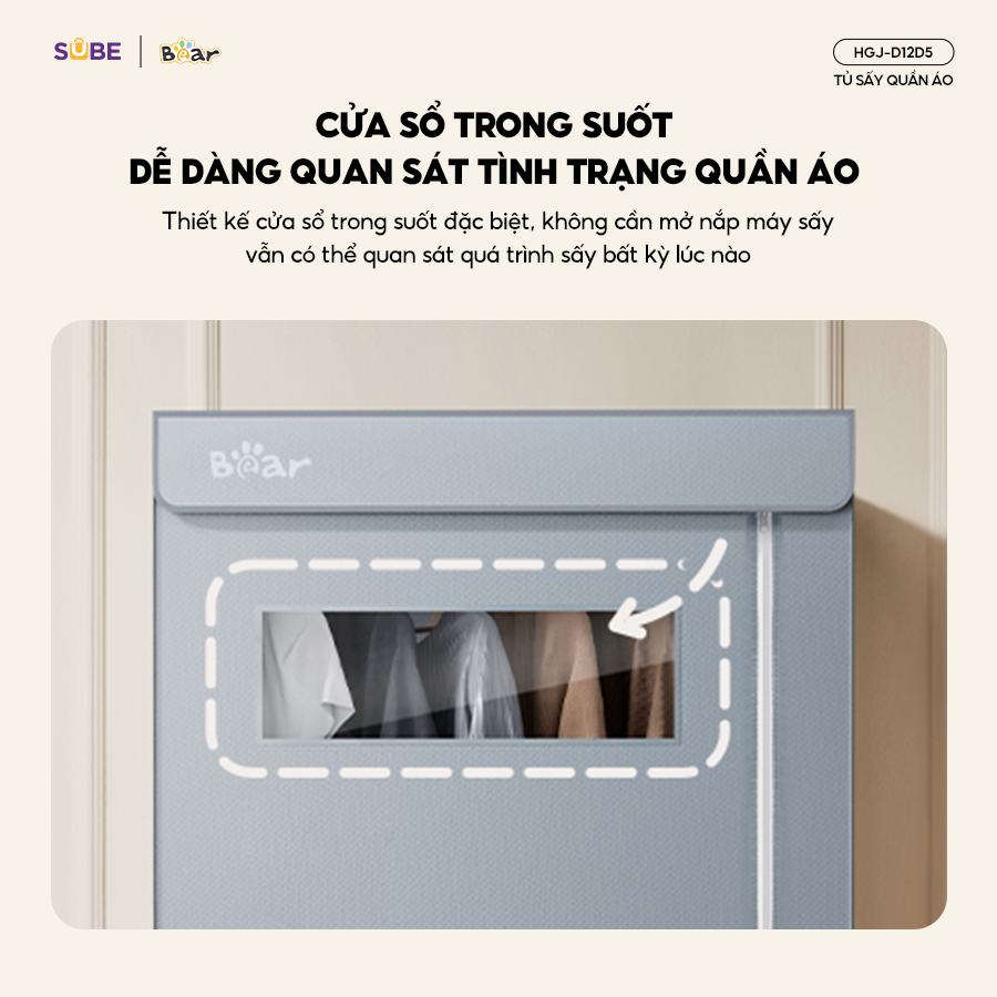 Tủ sấy có cửa sổ trong suốt 